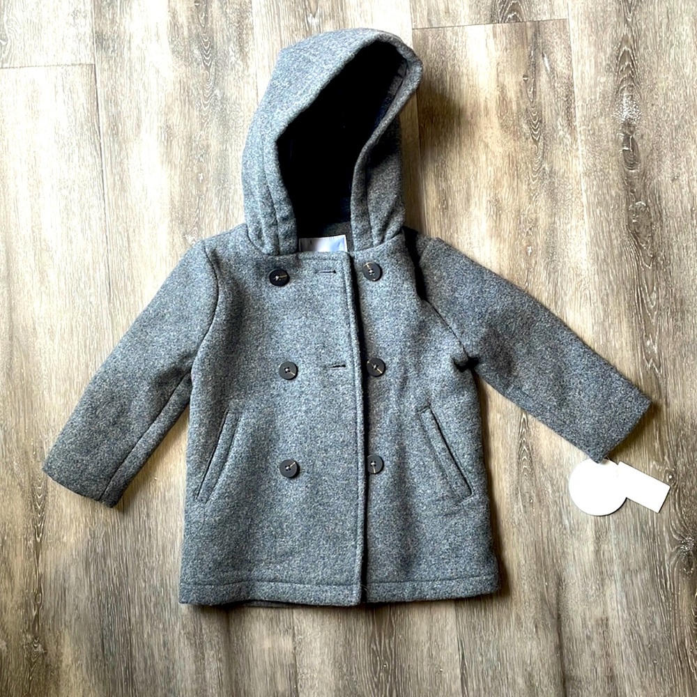 NWTS Edgehill Collection Grey Pea Coat